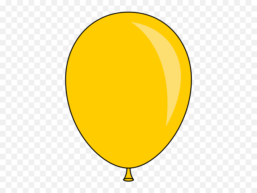 Balloon Yellow Clipart - Balloon Clipart Yellow Png,Yellow Balloon Png