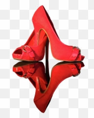 Red Stiletto Shoes - All Pouch High Heel Transparent Background Png,Dress Transparent Background