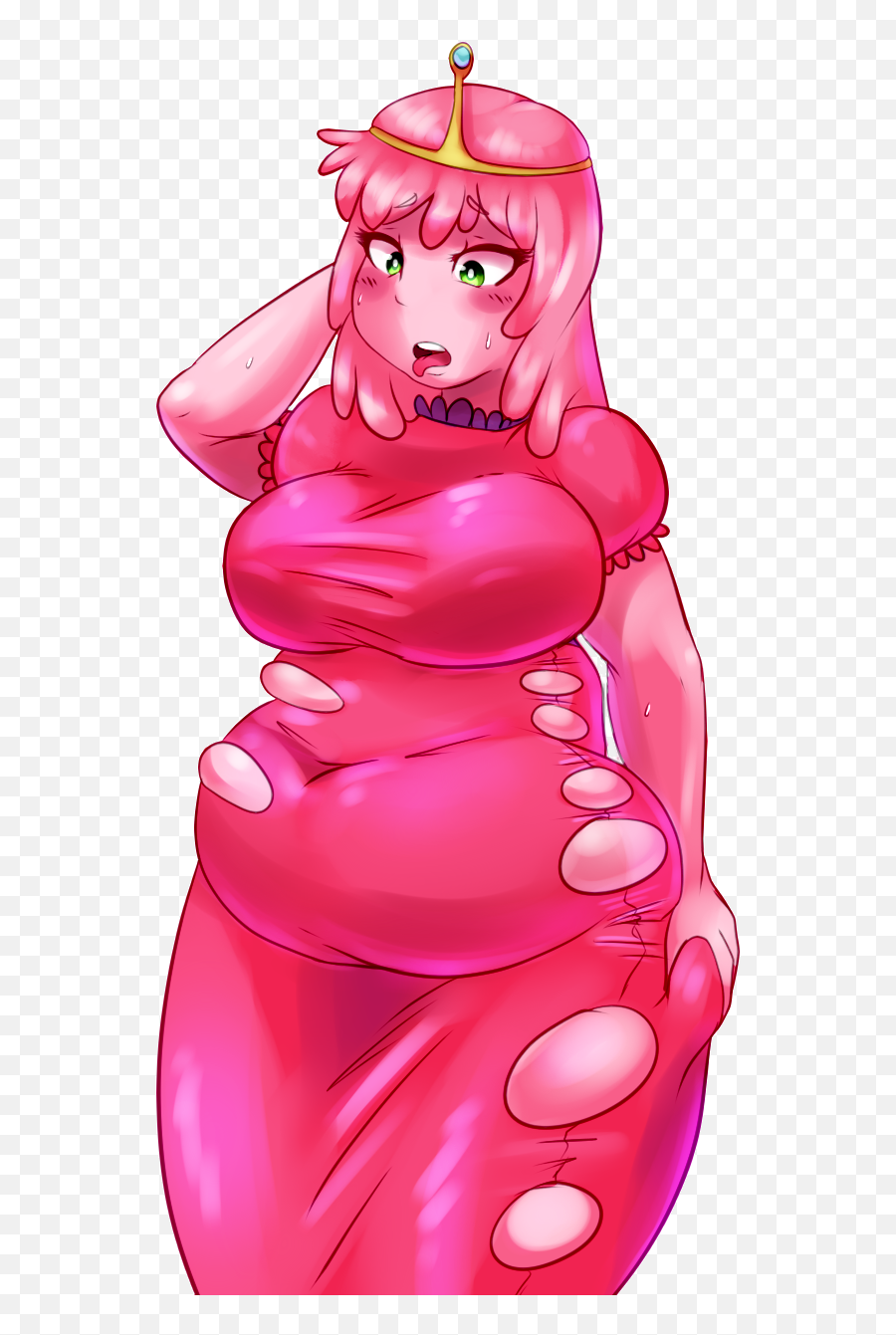 Download Fat Princess Chewing Gum Bubblegum Pink - Disney Princess Inflation Png,Princess Bubblegum Png