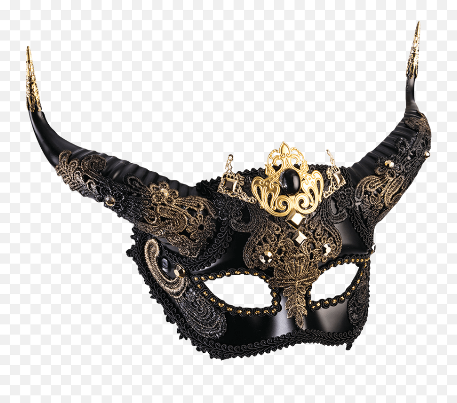 Sumptuous Faun Masquerade Mask - Venetian Half Mask Png,Masquerade Mask Png