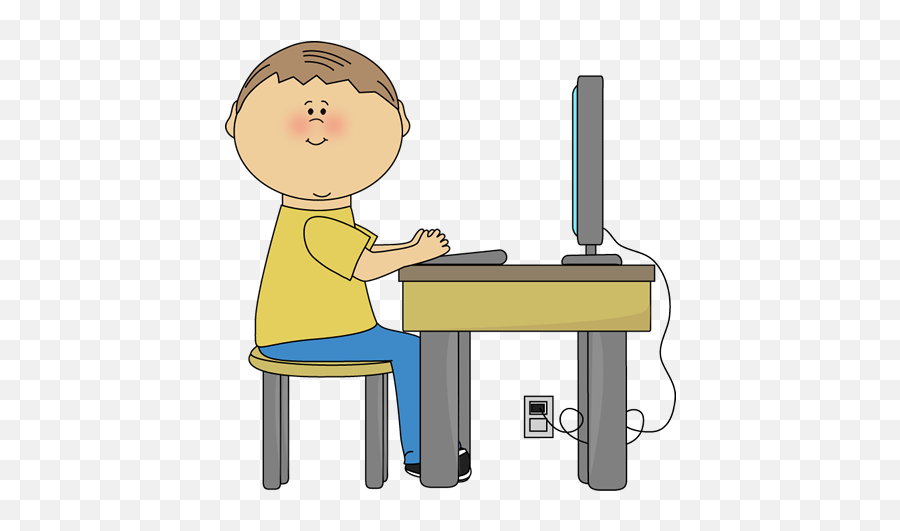 Library Of Computer Test Png Download Files - Student On Computer Clip Art,Computer Clipart Png