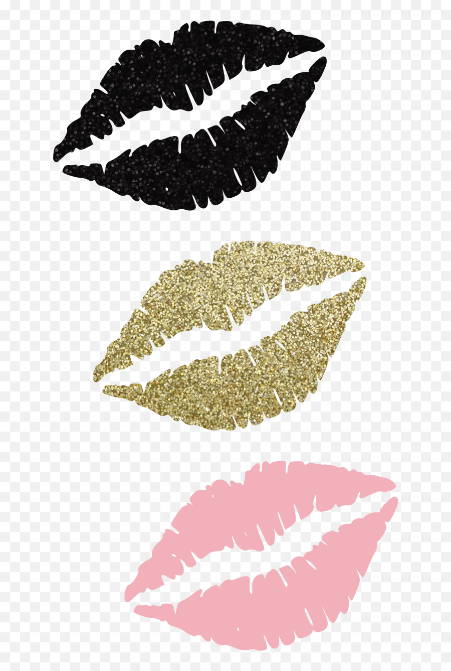 Beso Png - Kiss Besos Beso Glitter Negro Black Rosado Vector Mary Kay Logo,Kiss Mark Transparent Background
