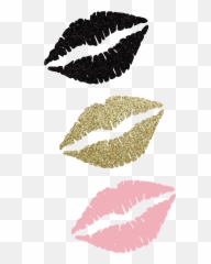 Beso Png - kiss besos glitter negro black rosado Vector Mary Kay Logo