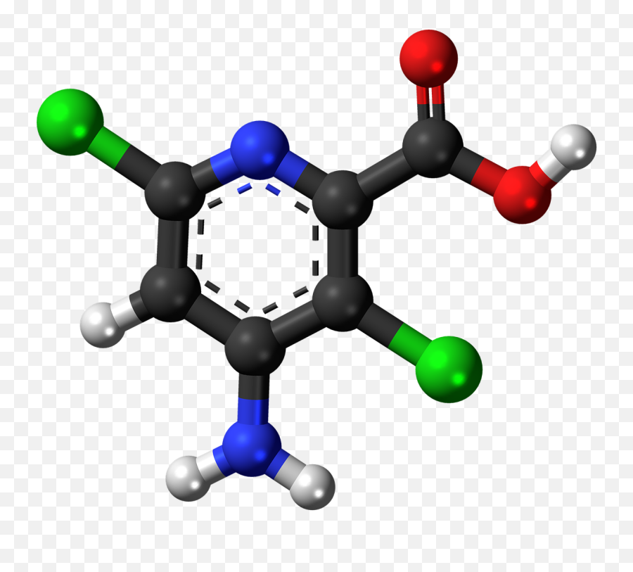 Aminopyralid Herbicide Molecule Png - Polymer Clipart,Molecule Png