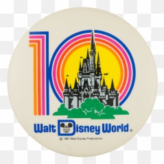 7 Old Pins Disney Transparent Png - Walt World 10th Anniversary