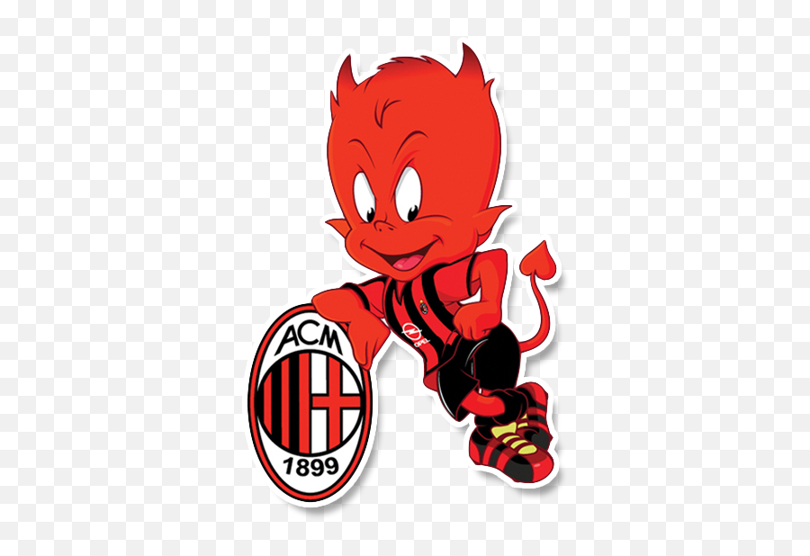 Ac - Milanmascotu2014warnerbros U2013 Paul Windle Creative Art Ac Milan Mascot Png,Warner Bros Pictures Logo