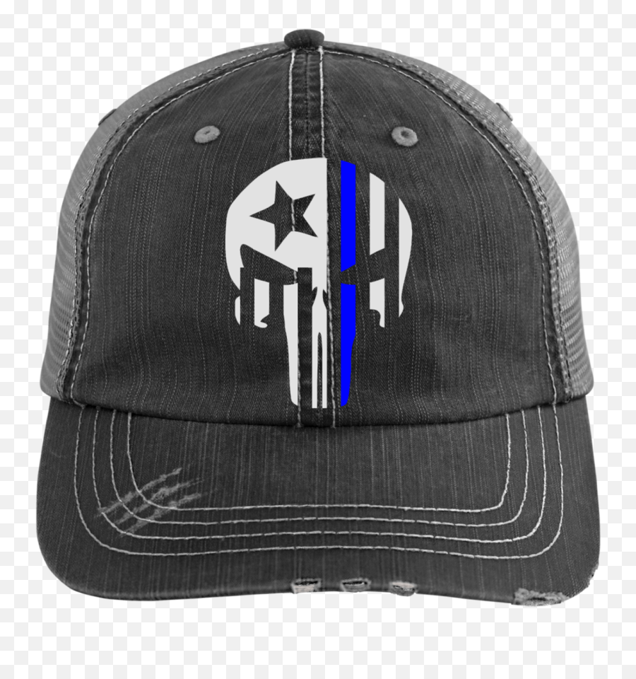 Thin Blue Line Police Distressed Cap Hat - Army Warrant Officer Hat Png,Thin Blue Line Png