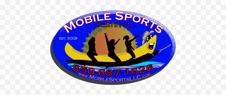 Mobile Sports Destin Dolphin Tours Banana Boat Rides U0026 More - Paddle Png,Banana Boat Logo