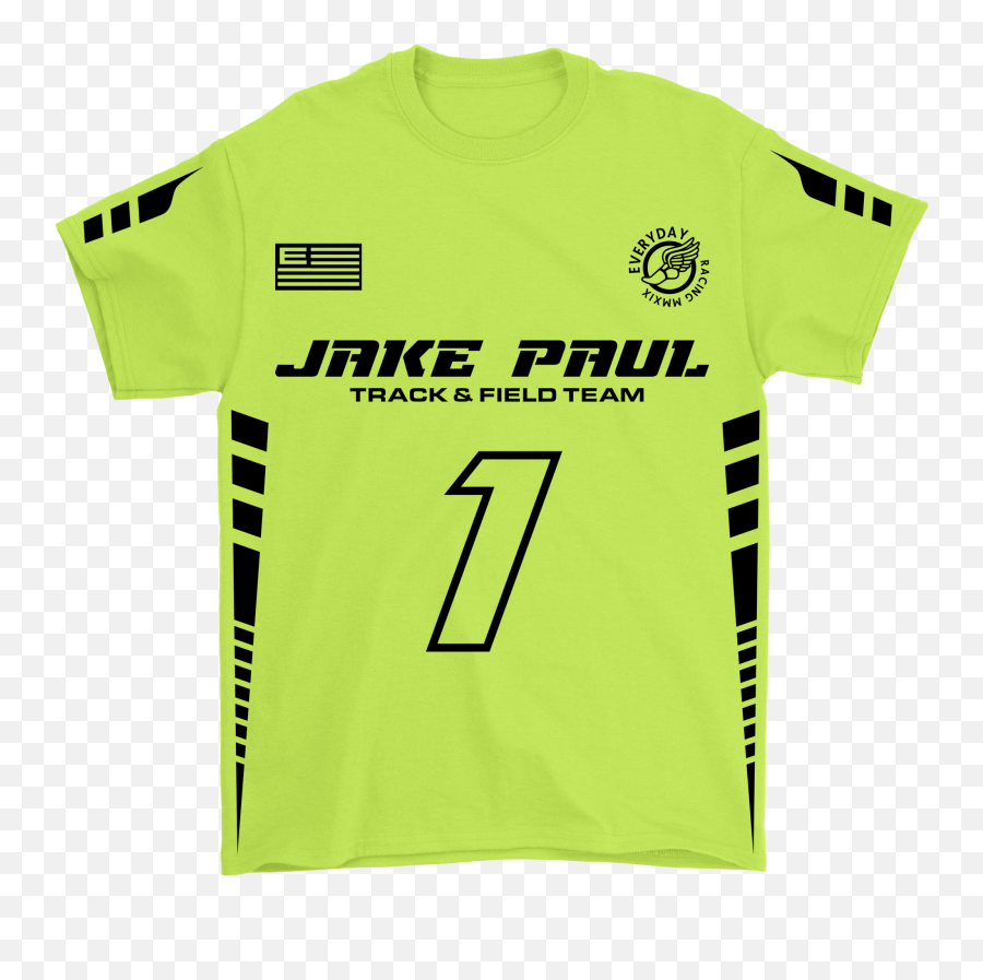 Jake Paul Everyday Neon Track Team - Active Shirt Png,Jake Paul Transparent