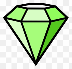 Diamond Clipart Transparent Background - Green png