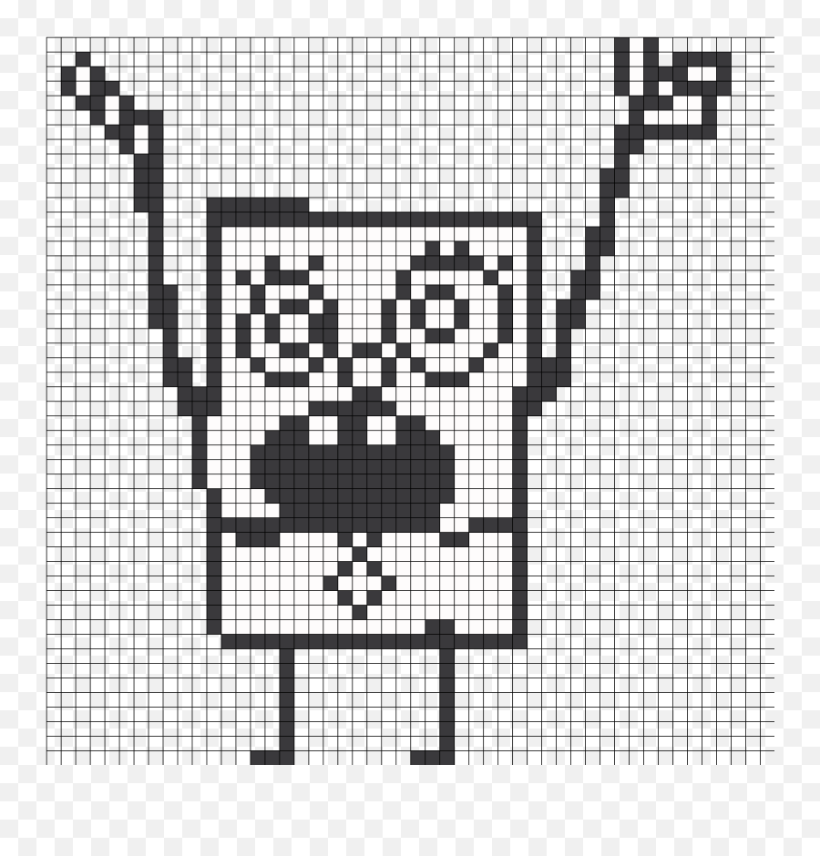 minecraft pixel art grid spongebob