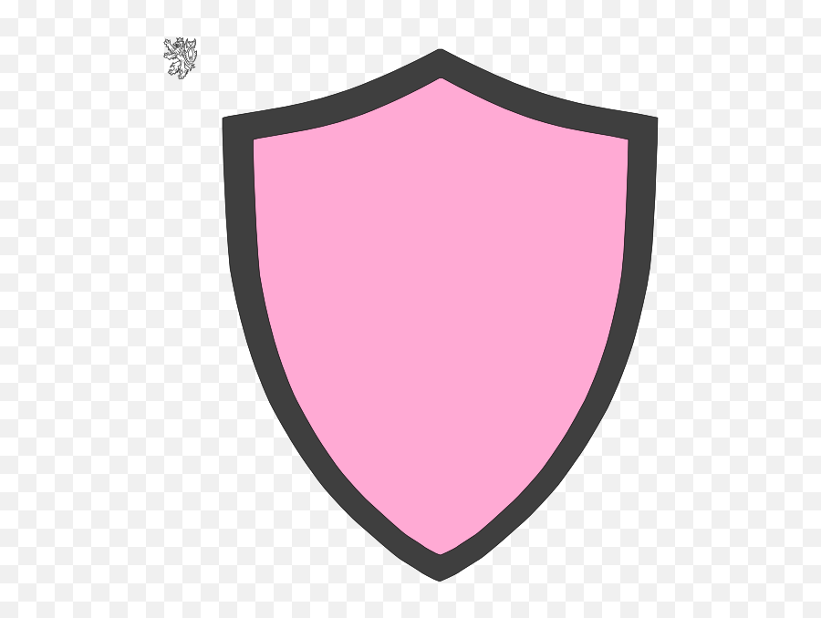 Pink And Grey Shield Clip Art - Vector Clip Art Shield Pink Png,Shield Clipart Png