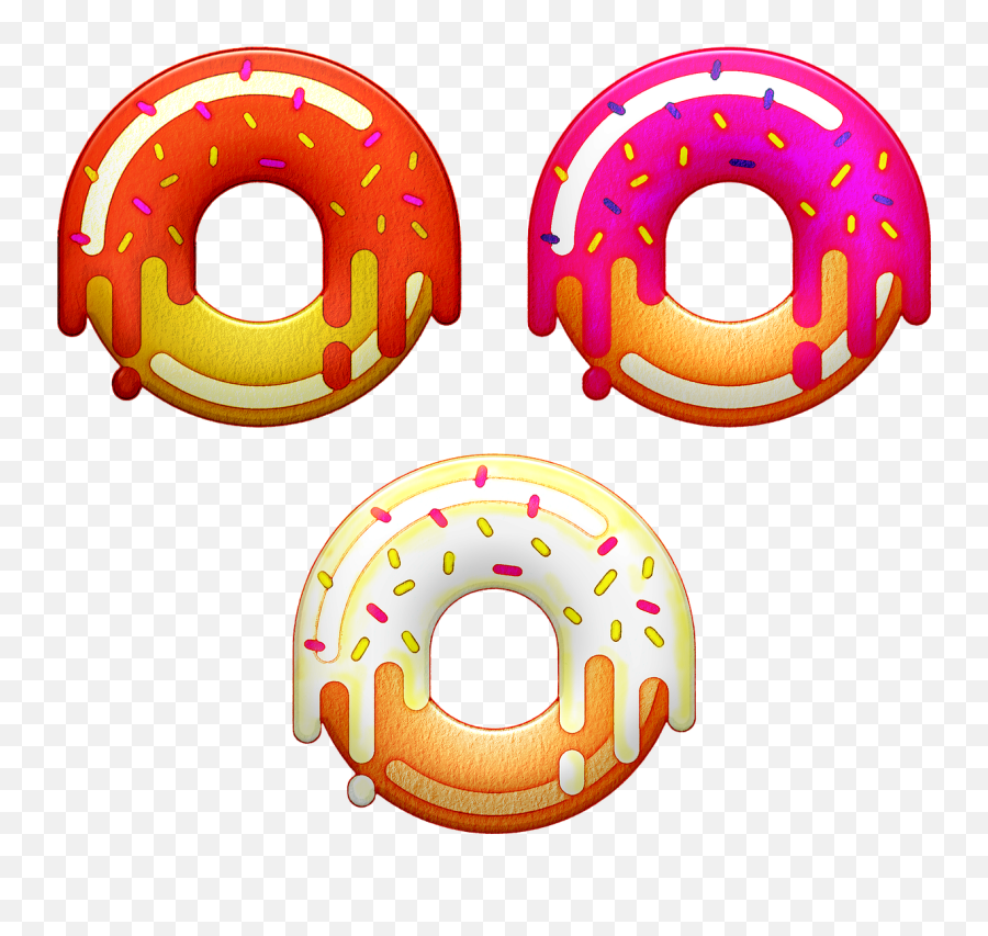 Watercolor Donuts Sweets Chocolate - Free Image On Pixabay Circle Png,Donuts Transparent Background