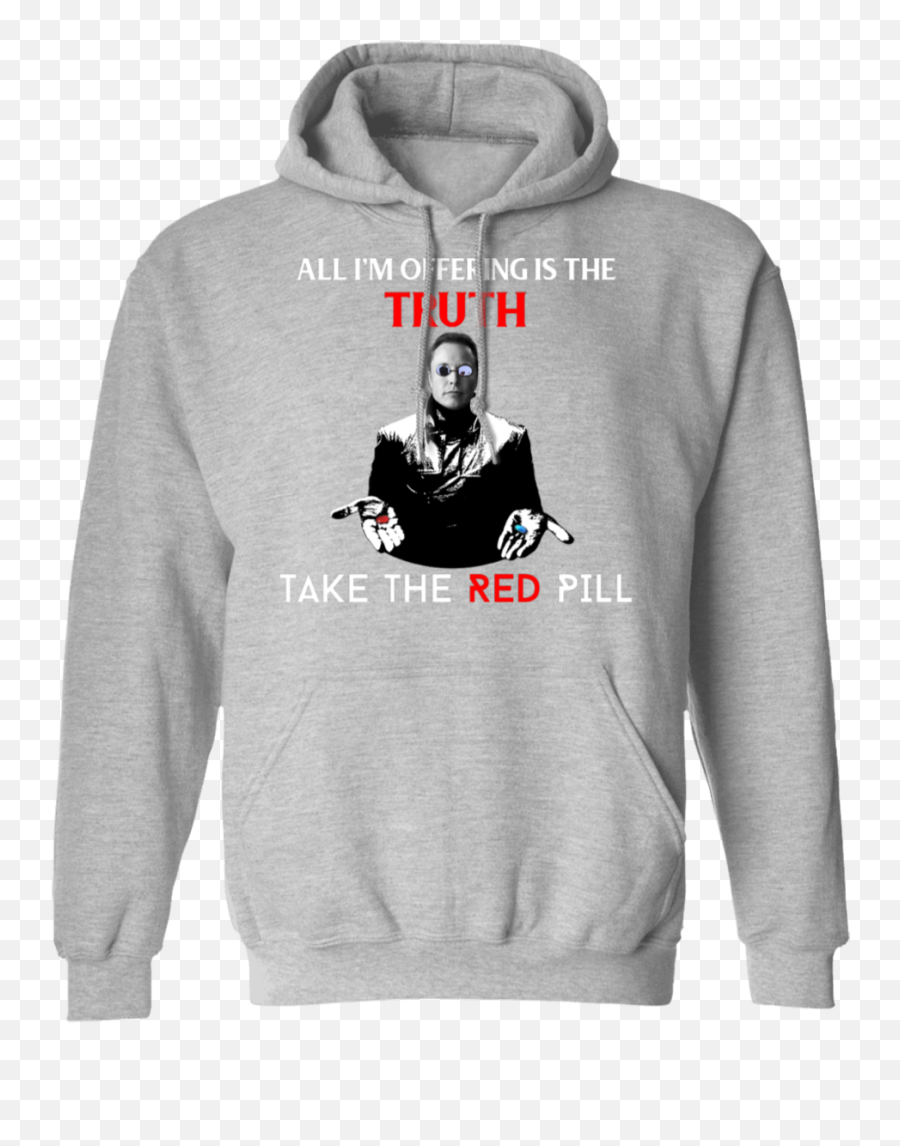 Take The Red Pill Elon Musk Funny Pullover Hoodie - Hoodie Hallmark Christmas Sweatshirt Png,Red Pill Png