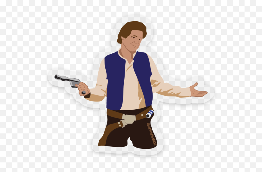 Download Han Solo Sticker - Las Chicas No Me De Han Solo Star Wars Han Solo Sticker Png,Han Solo Png