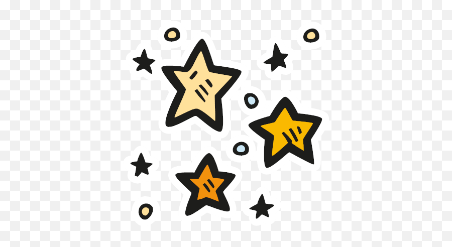 Color Sticker Png Star