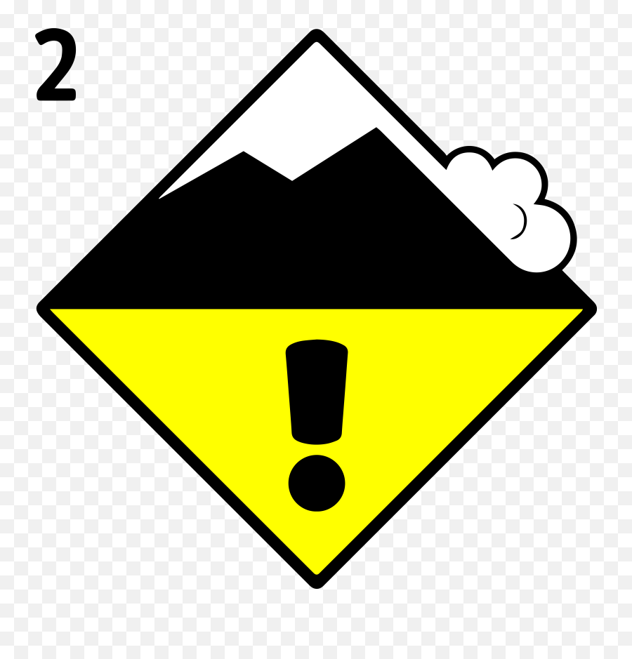 Download Avalanche Danger Signs 5 - Avalanche Canada Danger Signs Png,Danger Sign Transparent