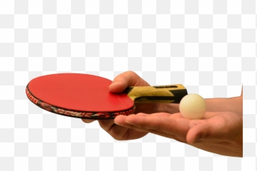Hands Holding Table Tennis Of Racket And Ball Png Image - Table Tennis Racket And Ball,Ping Pong Png