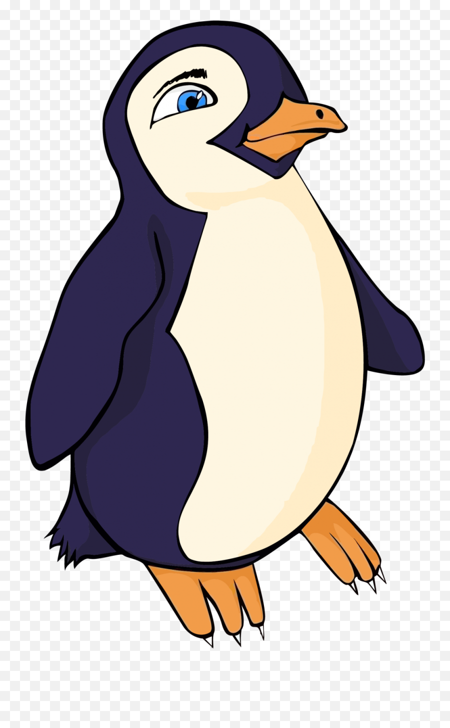 Happy Feet Cute Cartoon Penguin By Jemm Clipart Png - Animals Facing Left And Right,Cute Cartoon Png