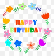 Birthday Clip Art And Free Graphics - Transparent Background Happy Bunting png
