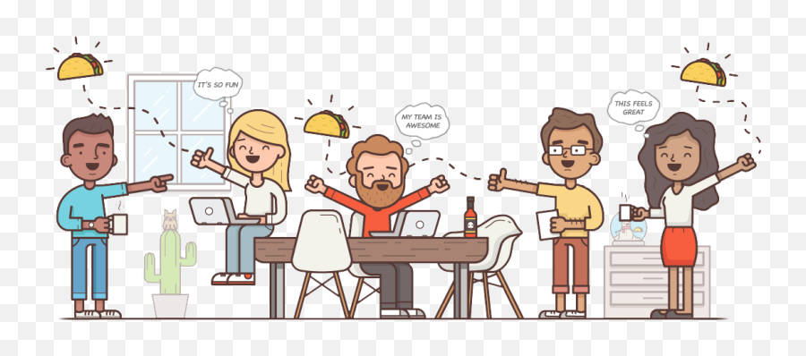 Build Stronger Happier Remote Teams - Team Fun Png,Taco Emoji Png