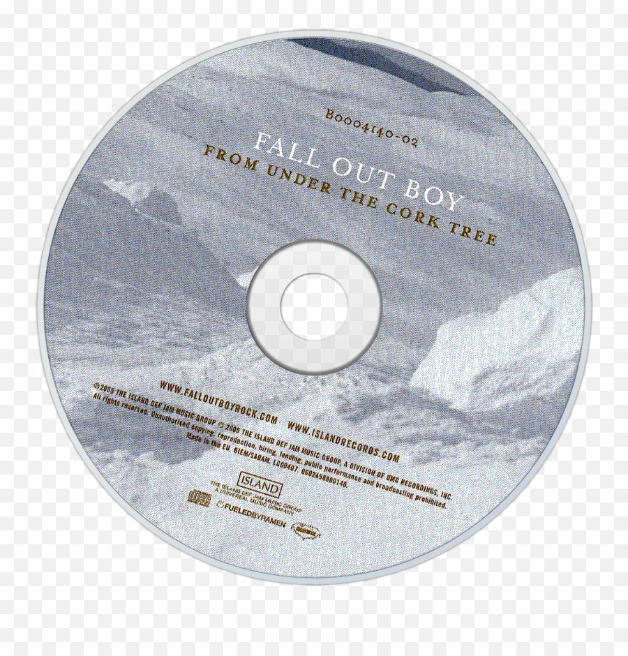 Under The Cork Tree Cd Disc Image - Fall Out Boy From Under The Cork Tree Cd Png,Fall Out Boy Transparent