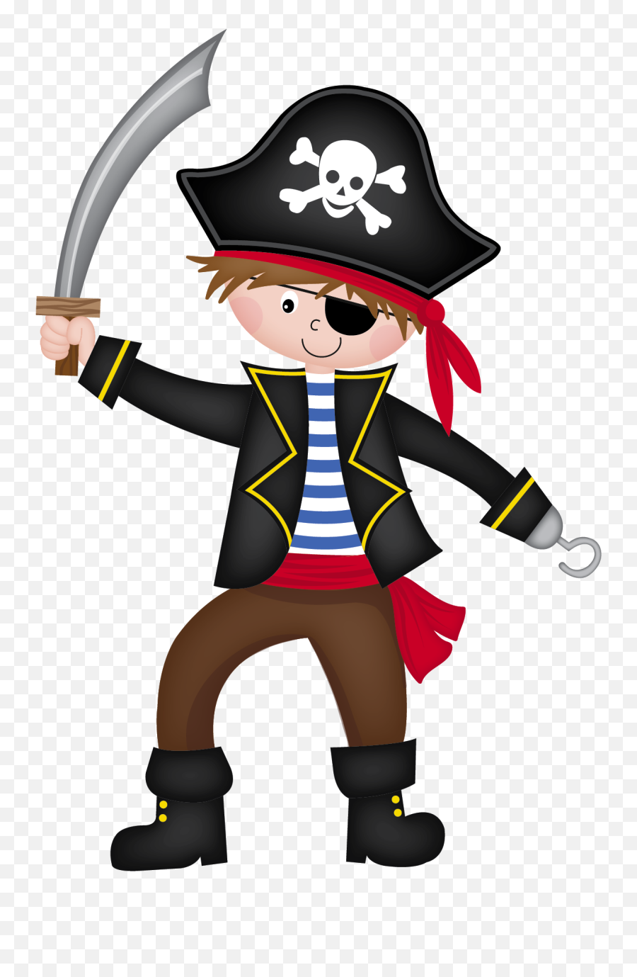 Captain Hook - Pirate With Hook Clipart Png,Pirate Hook Png
