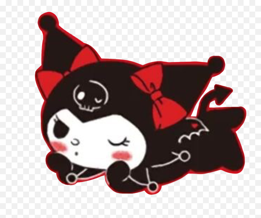 Kuromi Kuromisticker Sticker - Fictional Character Png,Kuromi Transparent