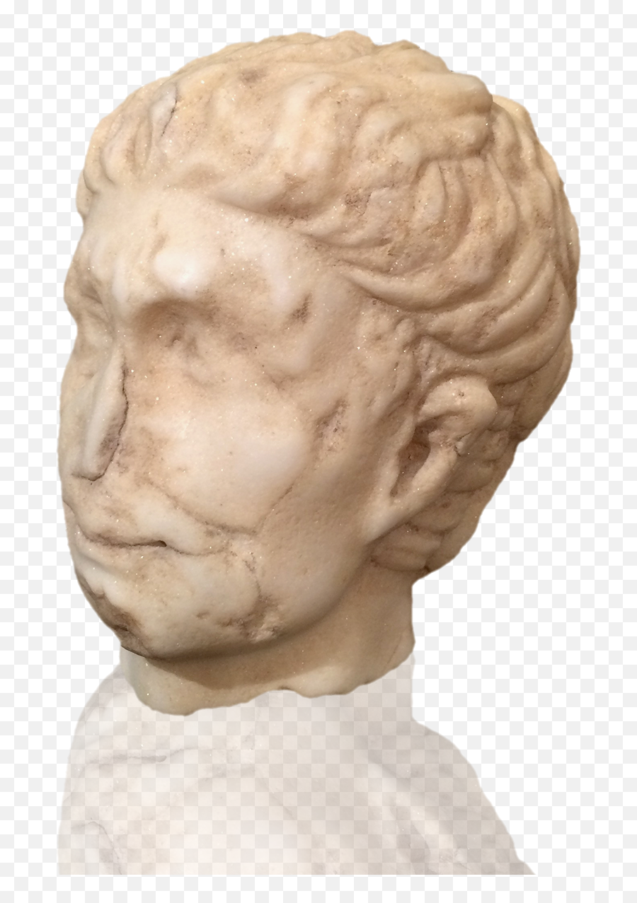 Carved Marble Roman Head - Classical Sculpture Png,Roman Bust Png