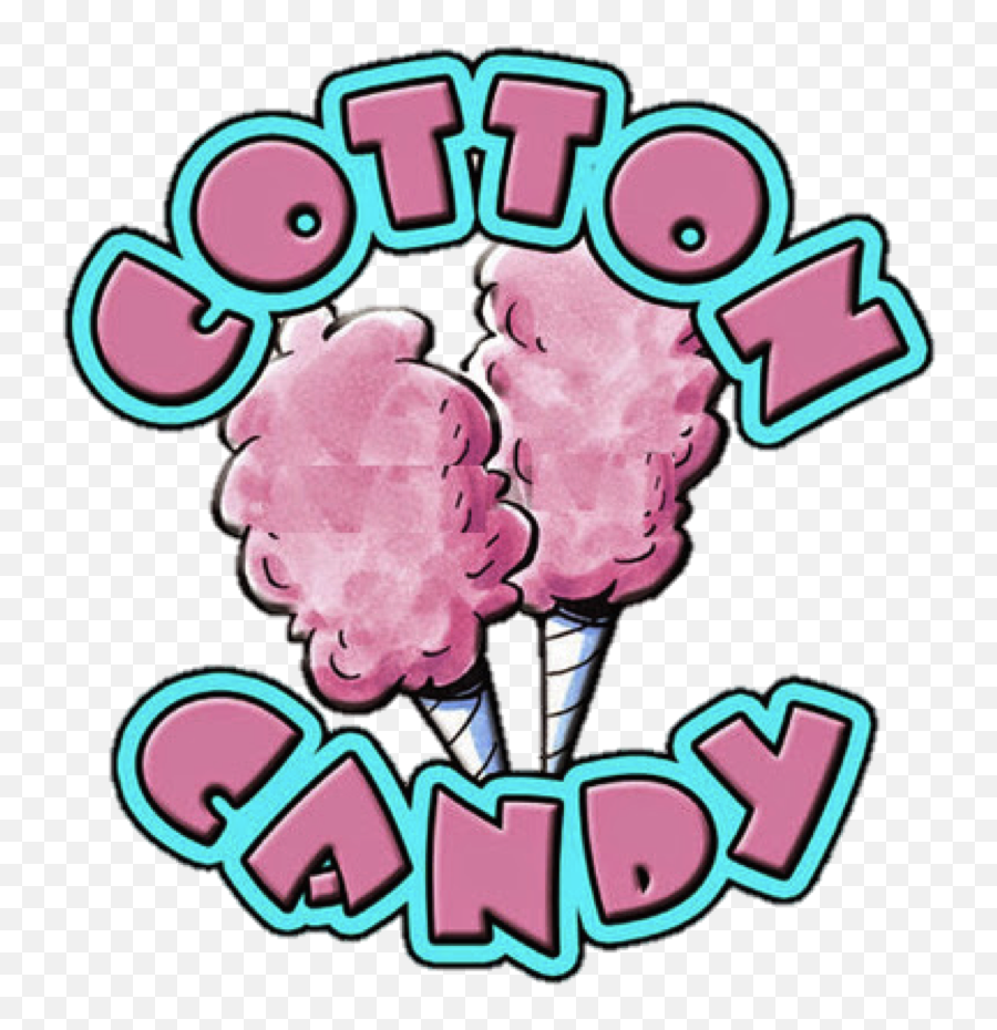 Candy Signs Pink Cotton - Cotton Candy Clipart Png,Cotton Candy Logo