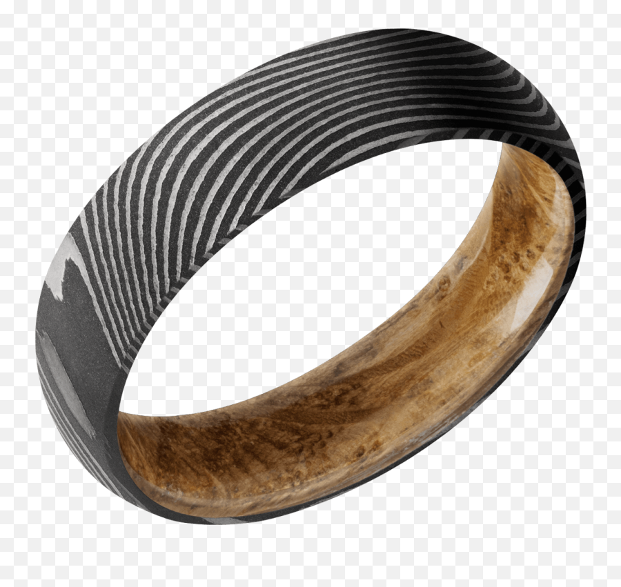 Menu0027s Damascus Steel Ring With Whiskey Barrel Sleeve Inlay - Solid Png,Whiskey Stones Icon