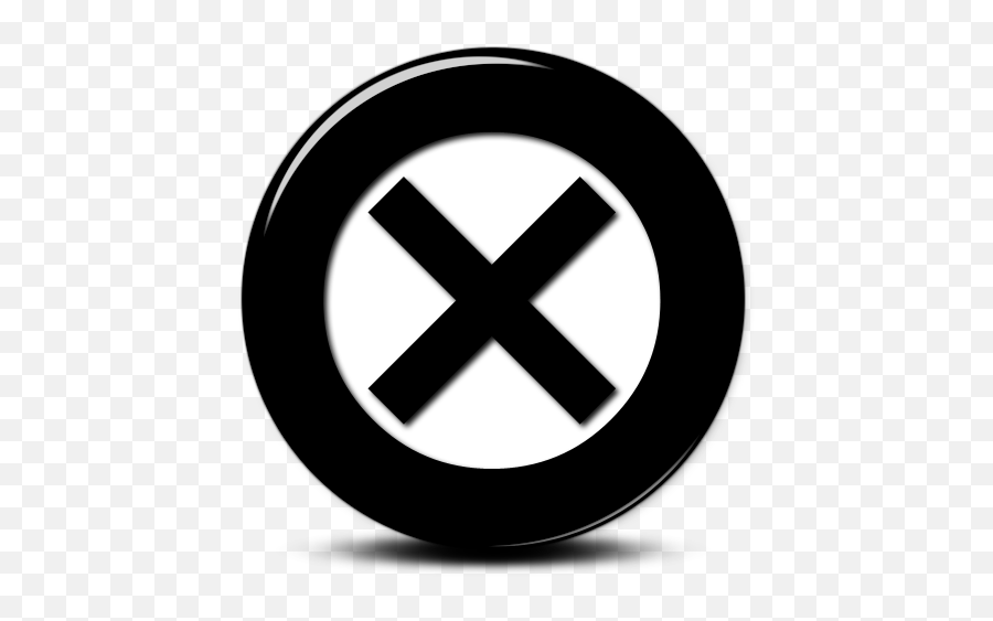 16 Black X Icon Images - Black X 3d Icon Png,X Button Icon