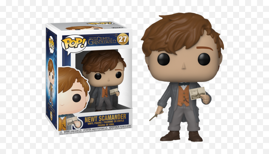 Funko Pop Fantastic Beasts 2 The Crimes Of Grindelwald - Newt Scamander With Postcard 27 Funko Pop Newt Scamander 14 Png,Dragons Dogma Headless Icon