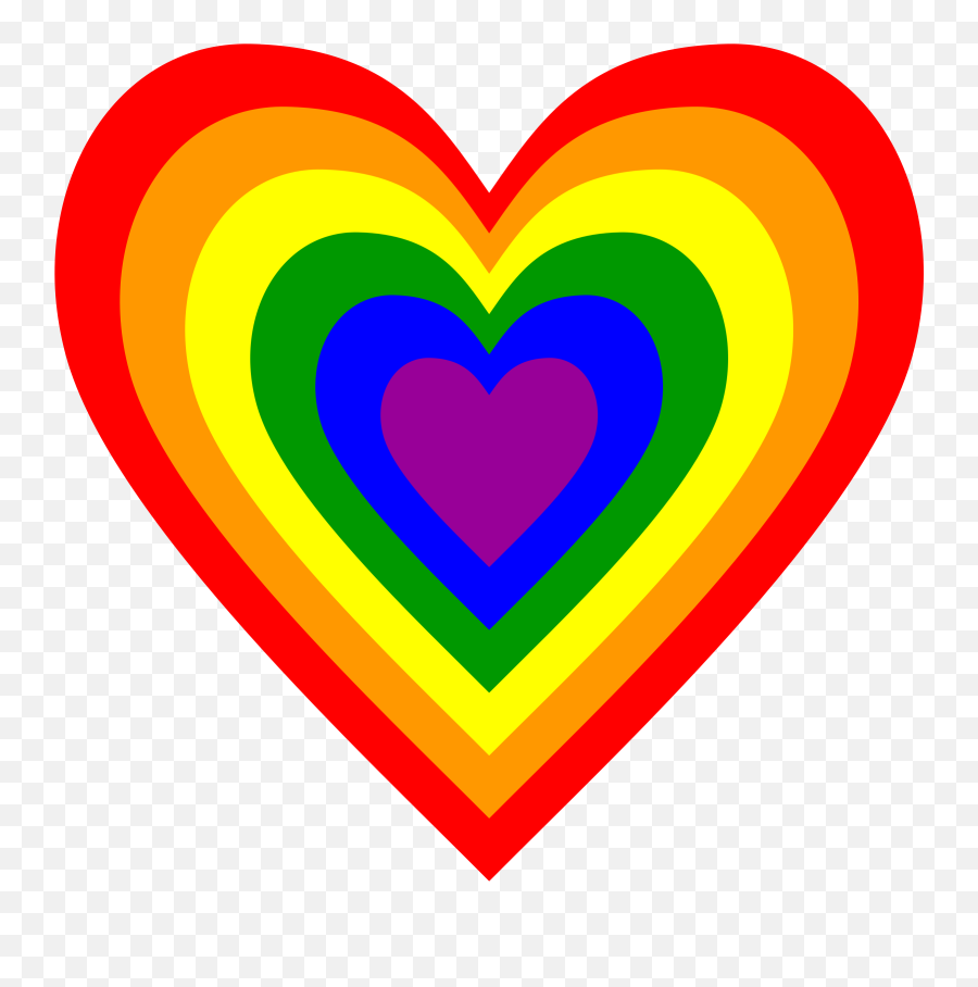 Download Hd This Free Icons Png Design Of Rainbow Heart - Rainbow Heart,Free Heart Icon
