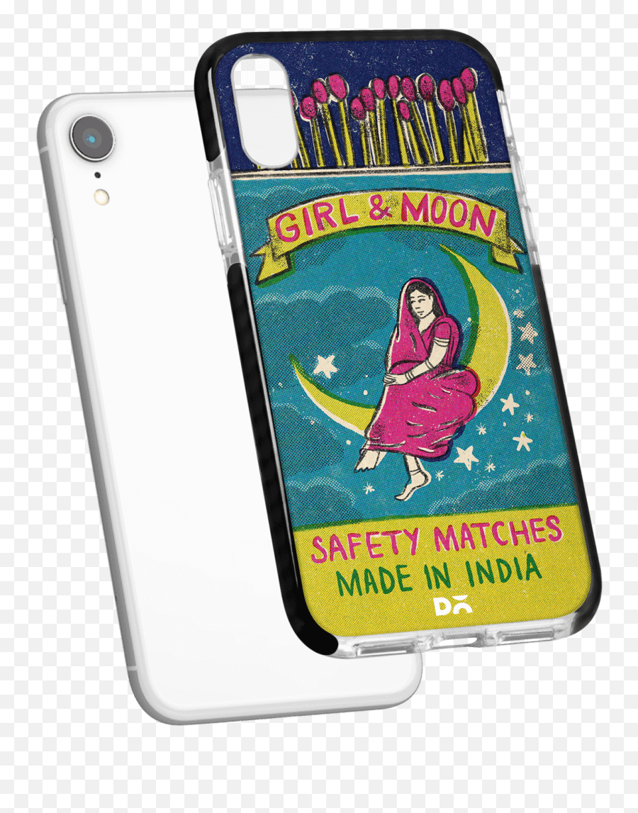 Dailyobjects Moon Girl Matchbox Stride - Mobile Phone Case Png,Iphone 6 Moon Icon