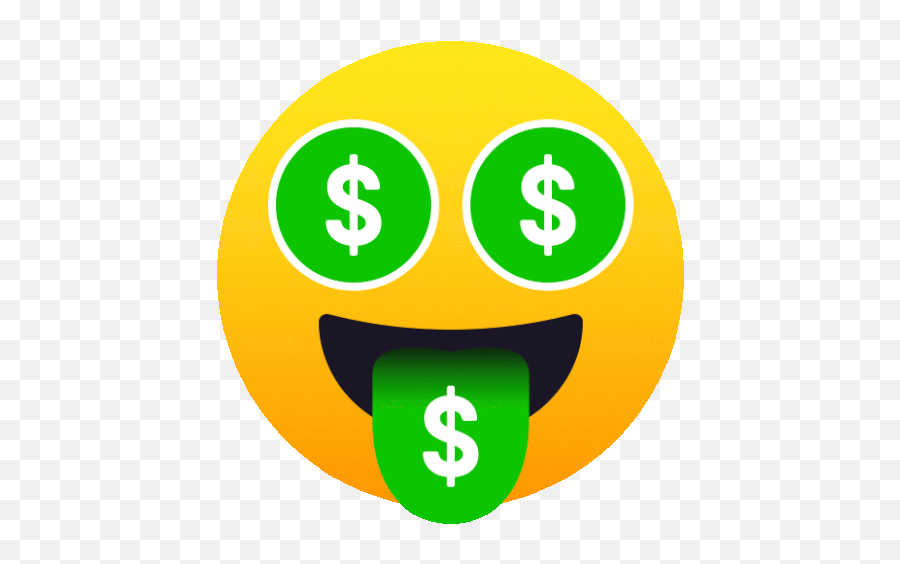 Money Mouth Face People Sticker - Money Mouth Face People Money Face Gif Png,Smirk Mouth Icon