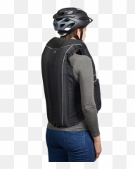 Bu2019safe Cyclist Airbag Hi - Vis Yellow Bicycle Helmet png