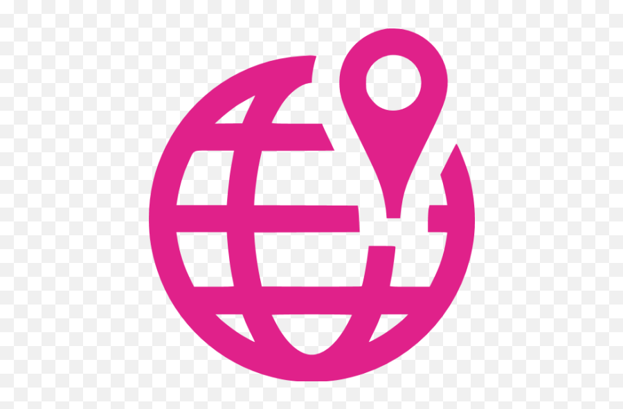 Barbie Pink Worldwide Location Icon - Free Barbie Pink Map Icons Green Map Location Icon Png,World Wide Web Icon