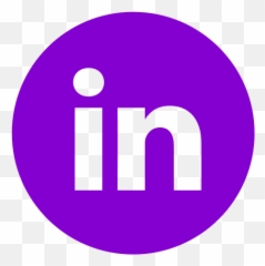 Linkedin Purple Round Icon - Dot png