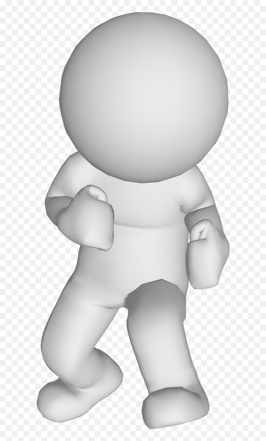 White 3d Figure Man Png Photo Mart - 3d Man Icon Png,Men Icon Png