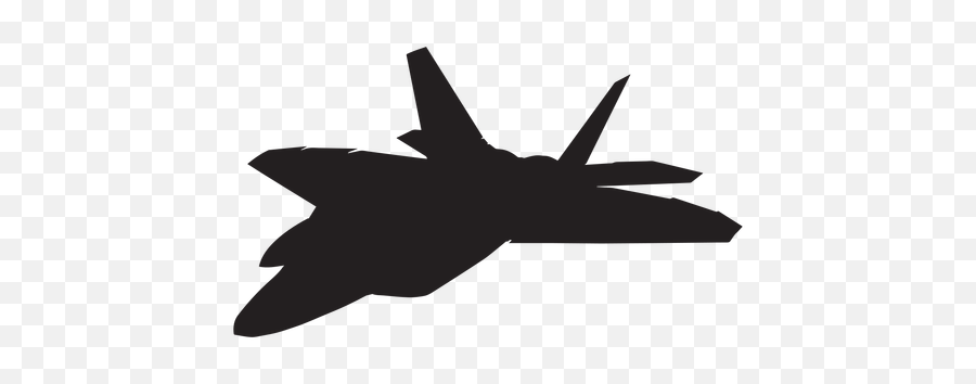 F 22 Raptor Fighter Aircraft Silhouette - F 22 Raptor Silhouette Png,Fighter Jet Png