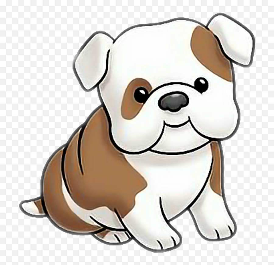 Bulldog Clipart Adorable - Cute Bulldog Clip Art Png,Bulldog Transparent Background