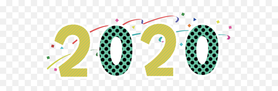 Polka Dot For Happy 2020 Ball Drop - Polka Dots For New Year 2020 Png,Polka Dots Png