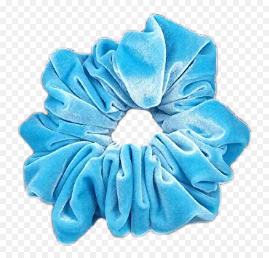 Scrunchie Scrunchies Hairtie Blue - Starter Pack Fotos Vsco Girl Png,Scrunchie Png