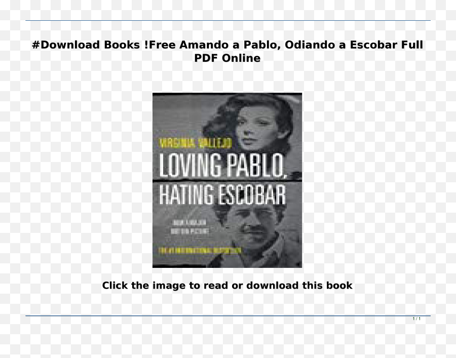 Download Books Free Amando A Pablo Odiando Escobar Full - Media Png,Pablo Escobar Png