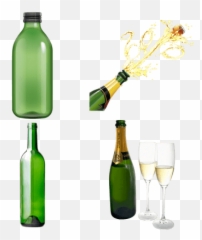 Bottle Popping Png Picture - Champagne Wine Transparent