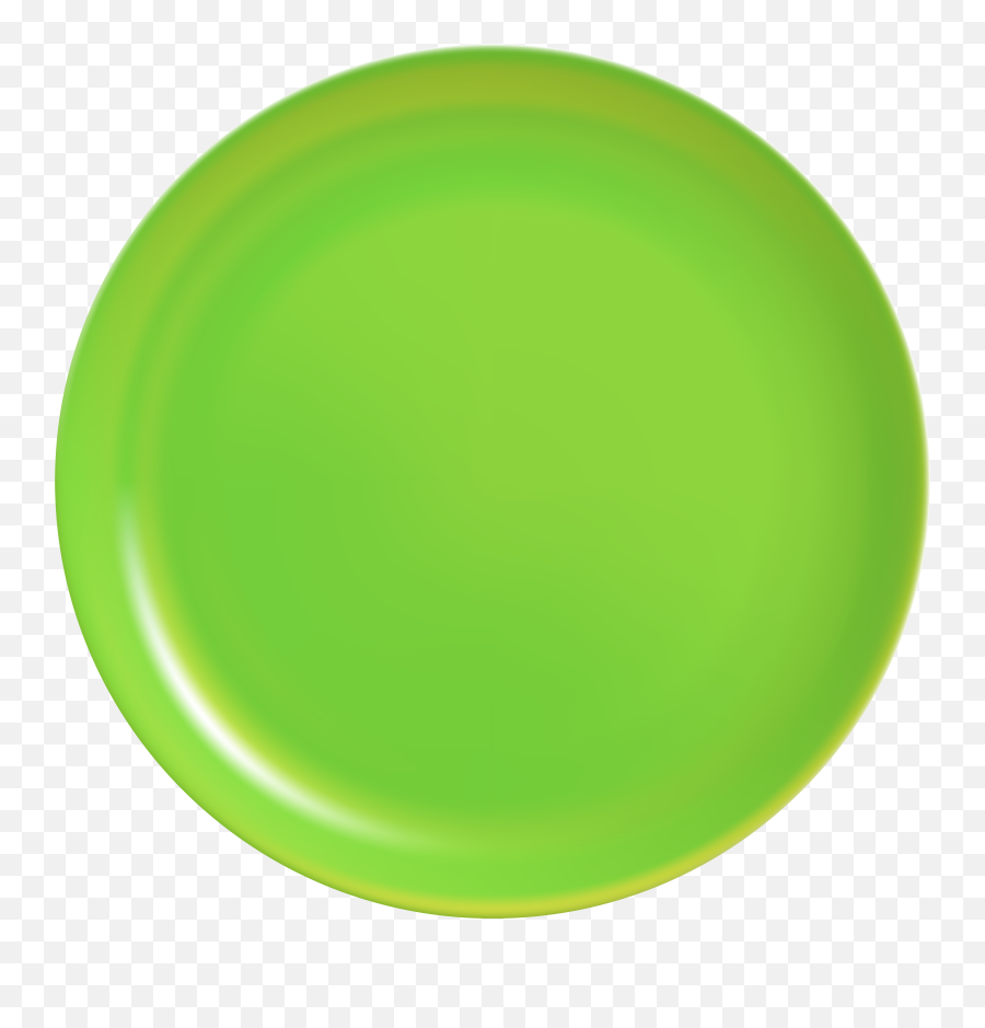 Green Plate Png Clip Art - Green Plate Top View Png Plate,Home Plate Png