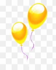 Balloon Yellow Drawing Bright Balloons - Cartoon Yellow Balloons Png,Yellow Balloon Png