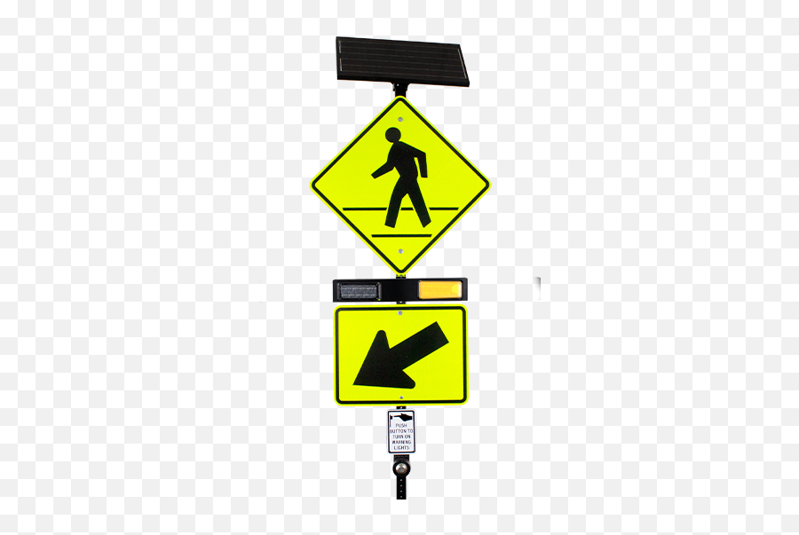 Sa - So Traffic Safety And Facility Products Solar Powered Rectangular Rapid Flashing Becon Signs Png,Crosswalk Png