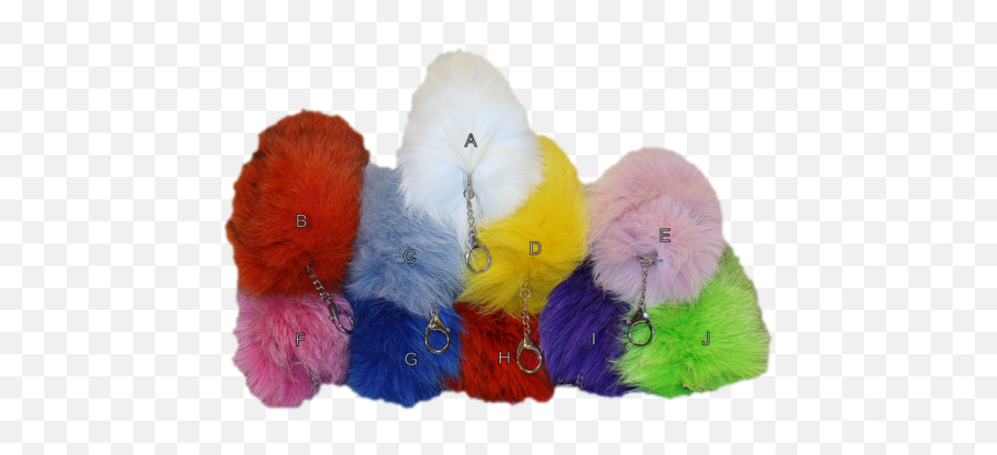 Dyed Fox Tail Keychains - Plush Png,Fox Tail Png